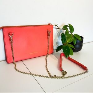 Monserat De Lucca Coral Crossbody Bag With Gold Chain